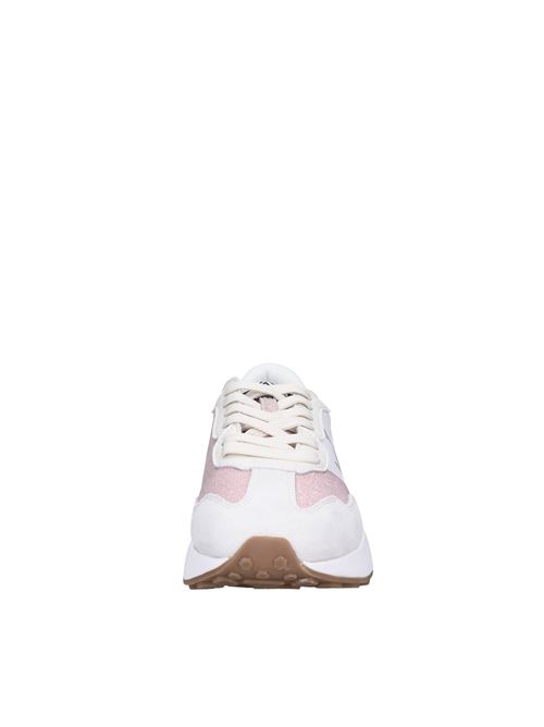Sneakers in tessuto e camoscio EMANUELLE VEE | 432P-802-10-P011M/MUKROSA-GRIGIO